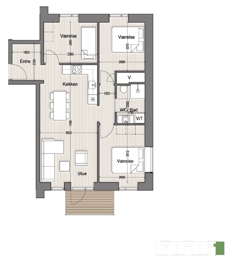 Visual presentation of the listing