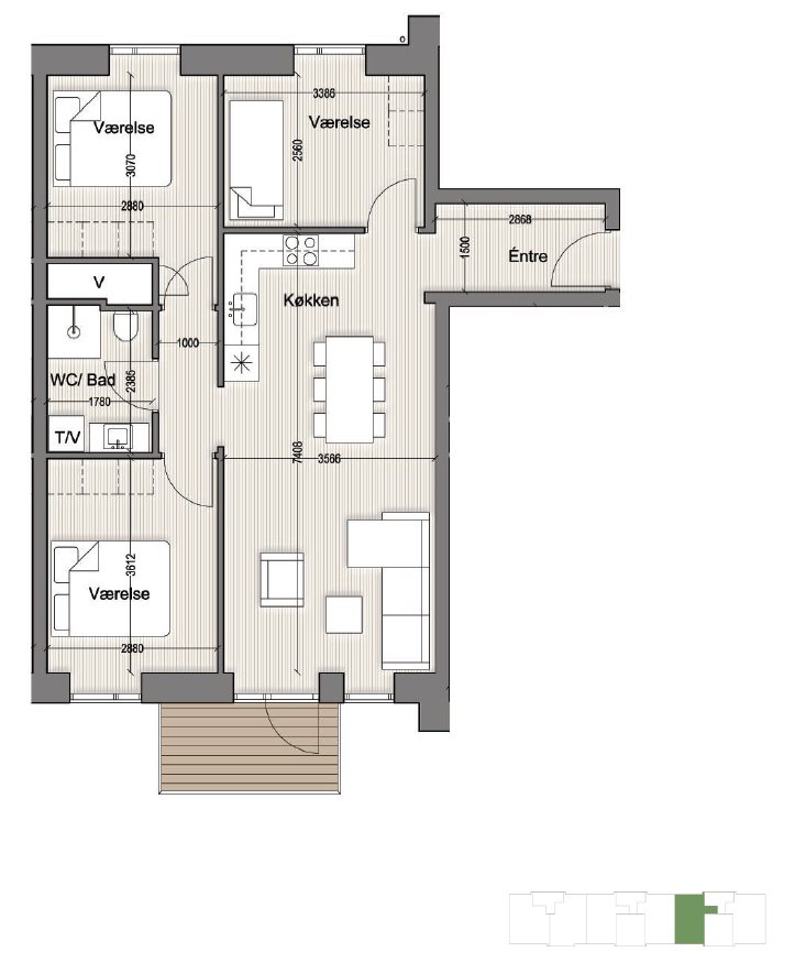Visual presentation of the listing