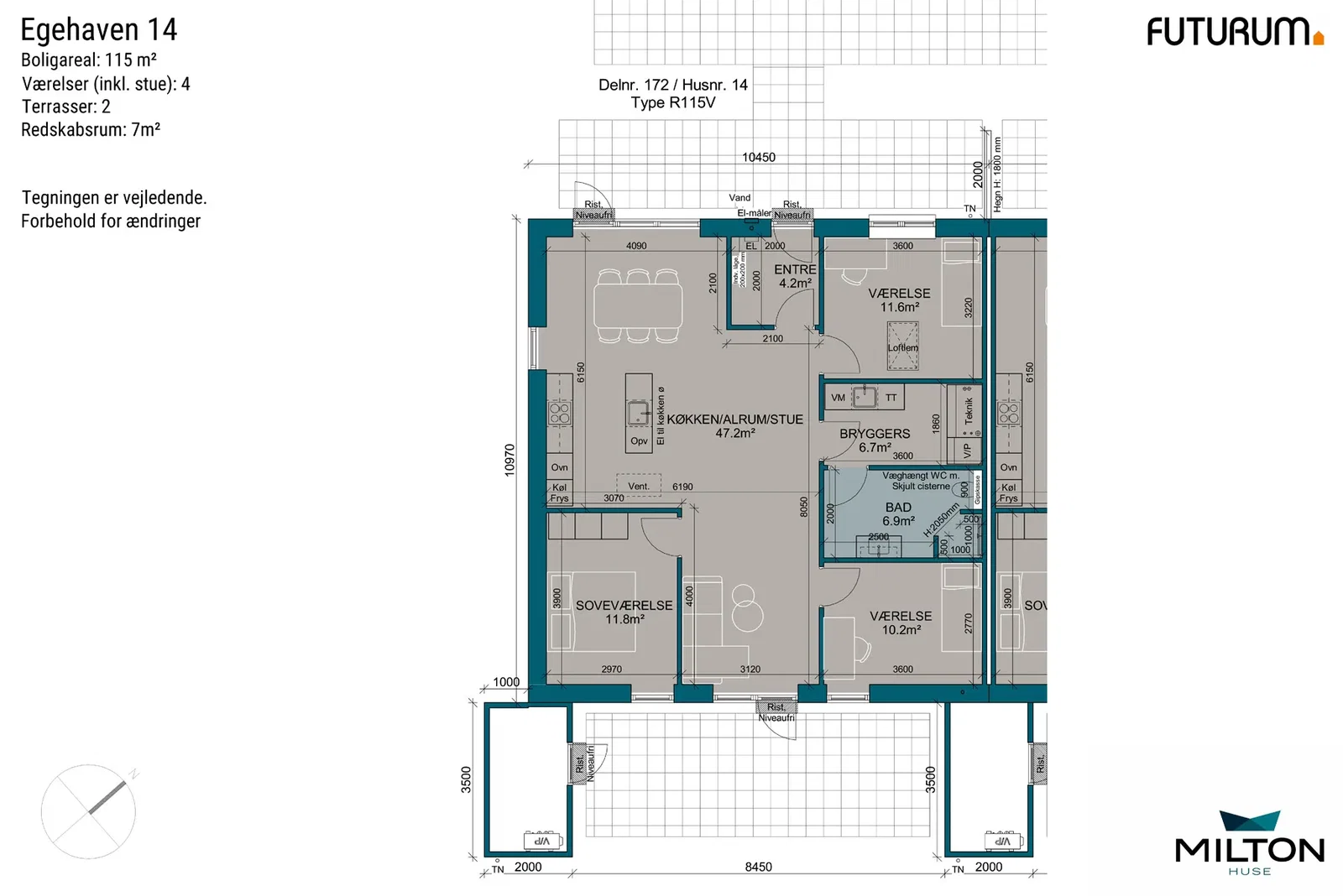Visual presentation of the listing