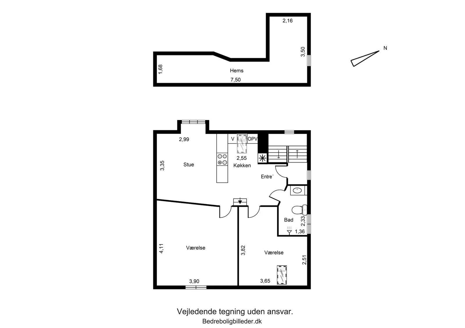 Visual presentation of the listing