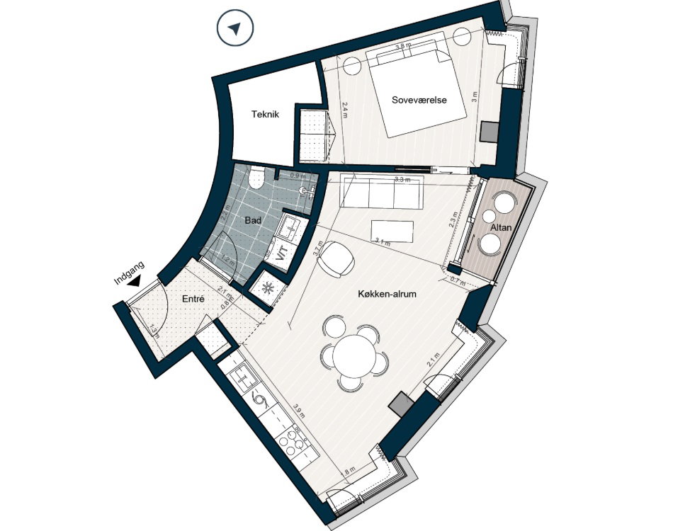 Visual presentation of the listing