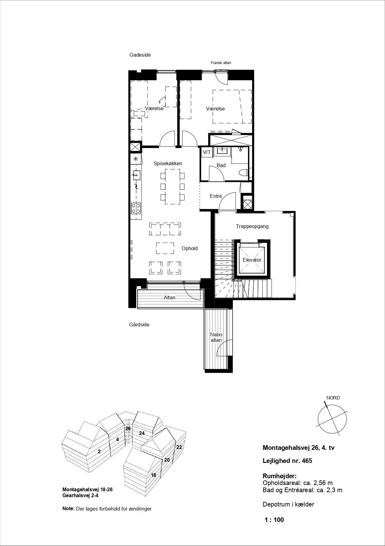 Visual presentation of the listing