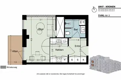Visual presentation of the listing