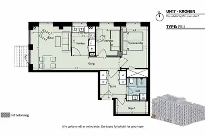 Visual presentation of the listing