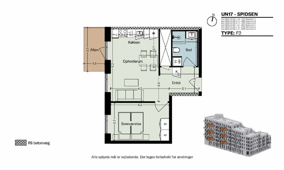 Visual presentation of the listing