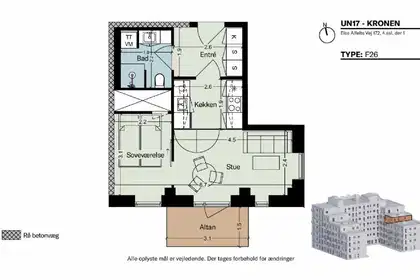 Visual presentation of the listing