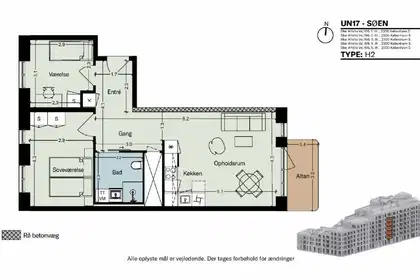 Visual presentation of the listing