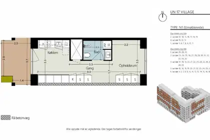 Visual presentation of the listing