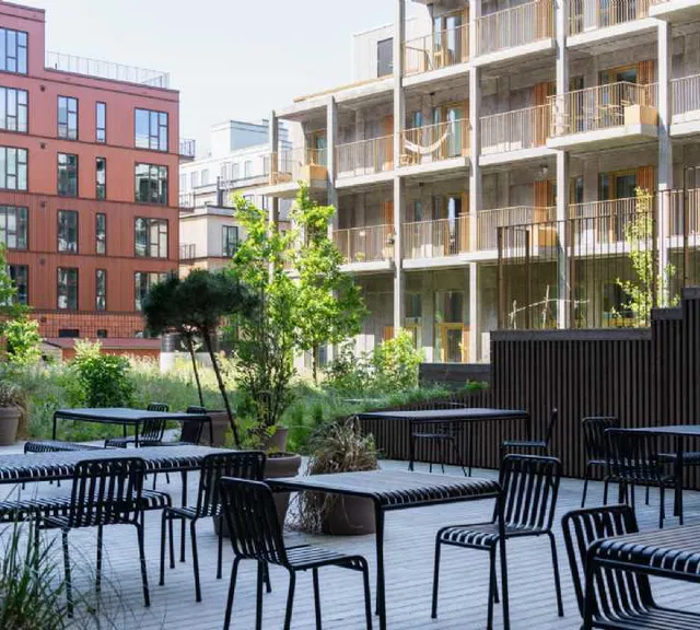 apartment Lys og velindrettet 1 værelses i grønne UN17 Village med luftig fælles tagterrasse