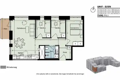 Visual presentation of the listing