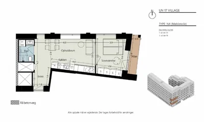 Moderne og lys 2 værelses lejlighed med solrig Altan I det grønne Ørestad - Else Alfelts Vej, København S - 1