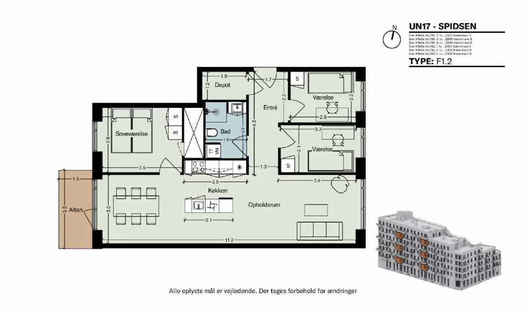 Visual presentation of the listing