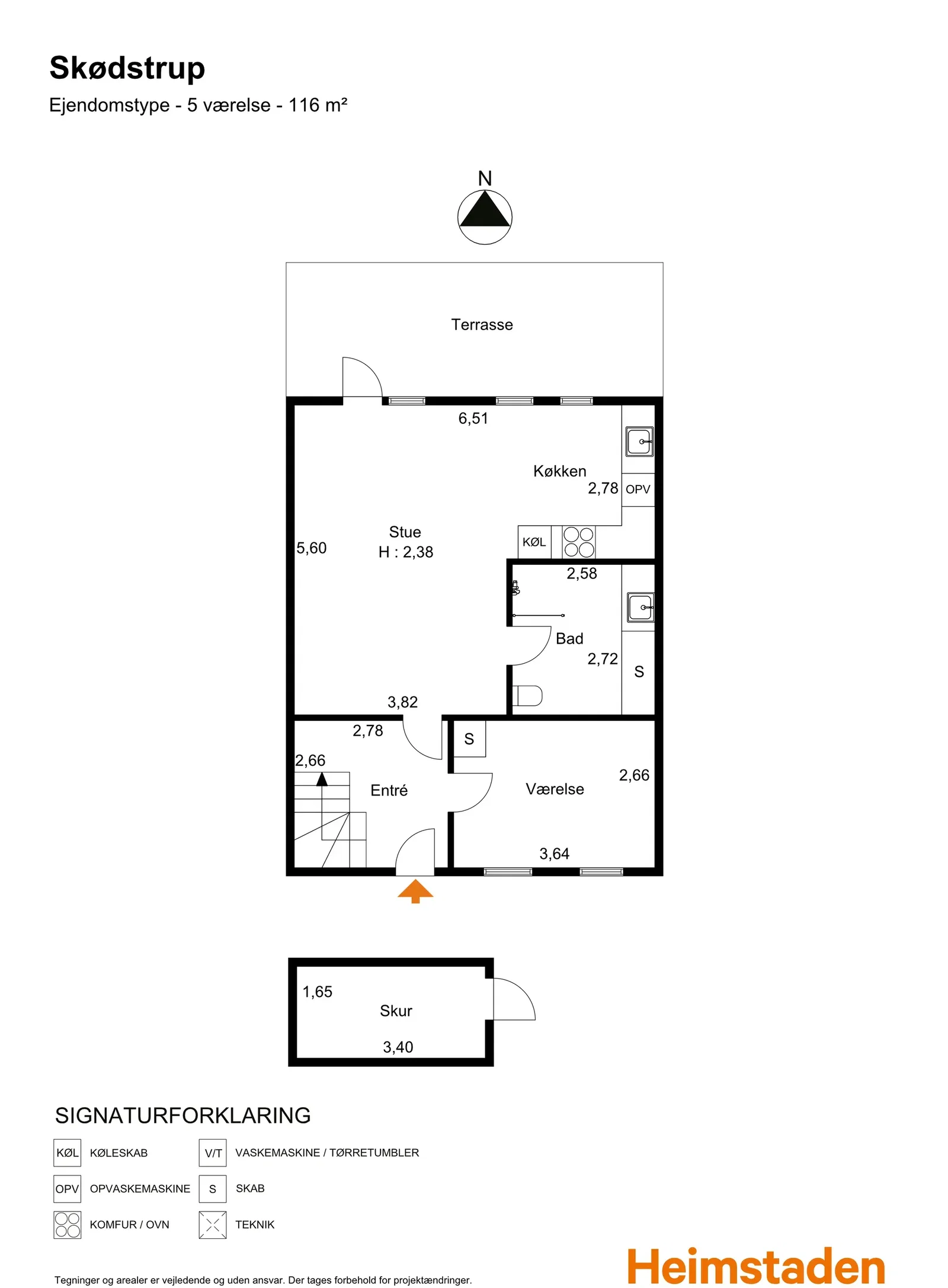 Visual presentation of the listing