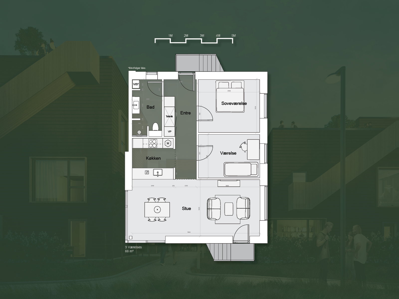 Visual presentation of the listing