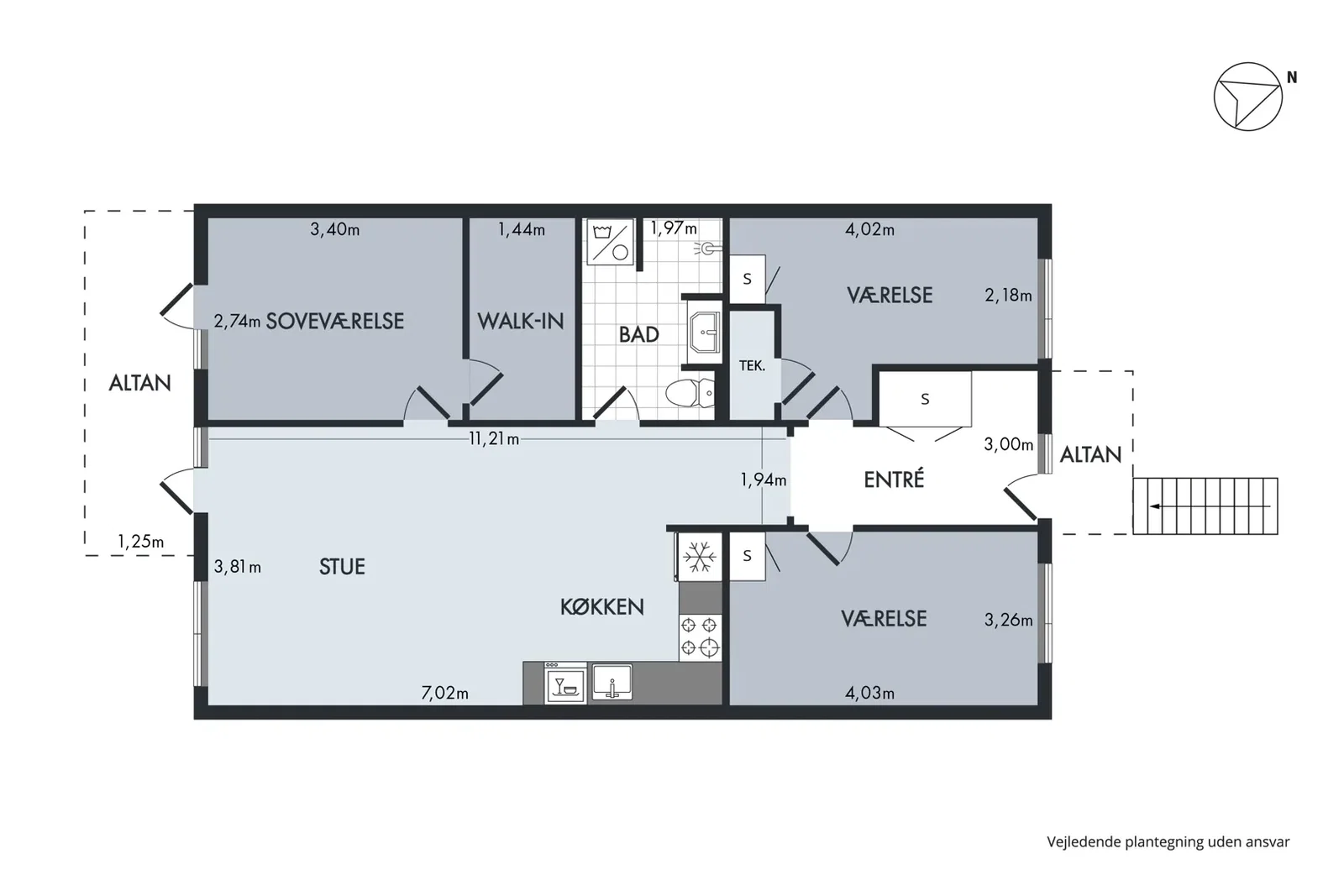Visual presentation of the listing