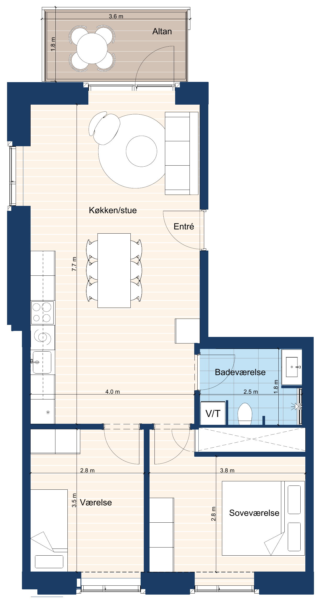 Visual presentation of the listing