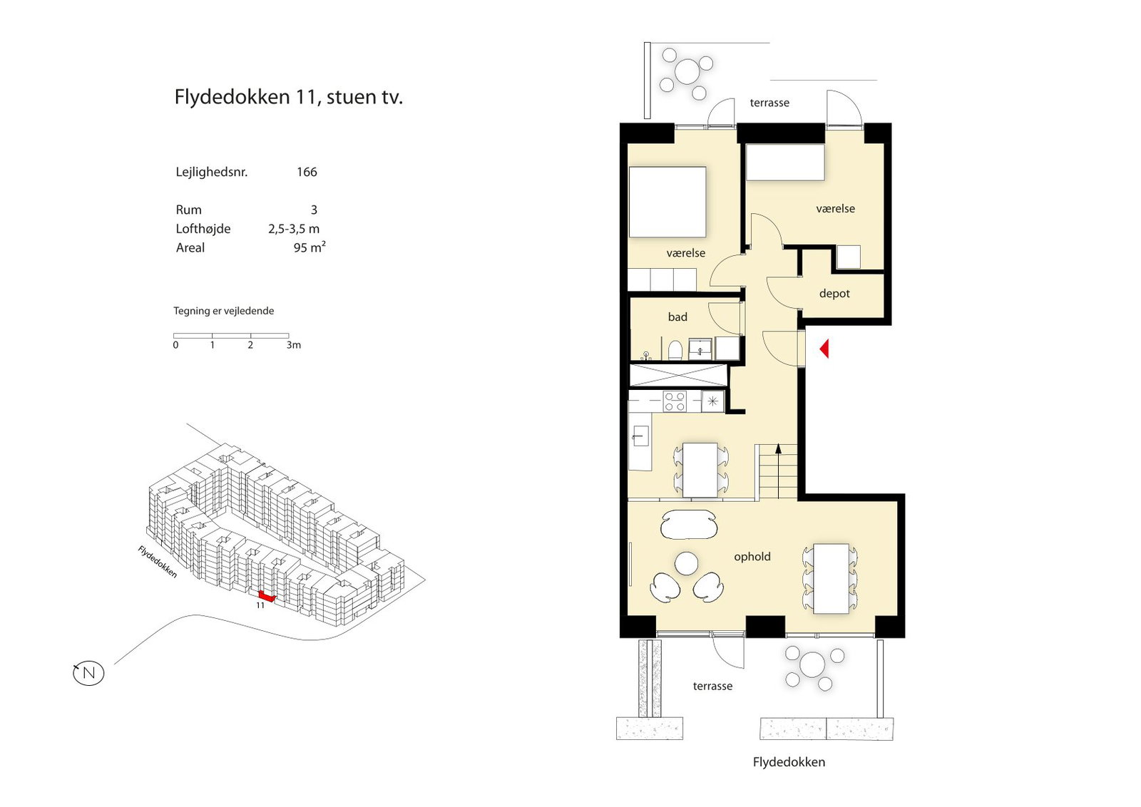 Visual presentation of the listing