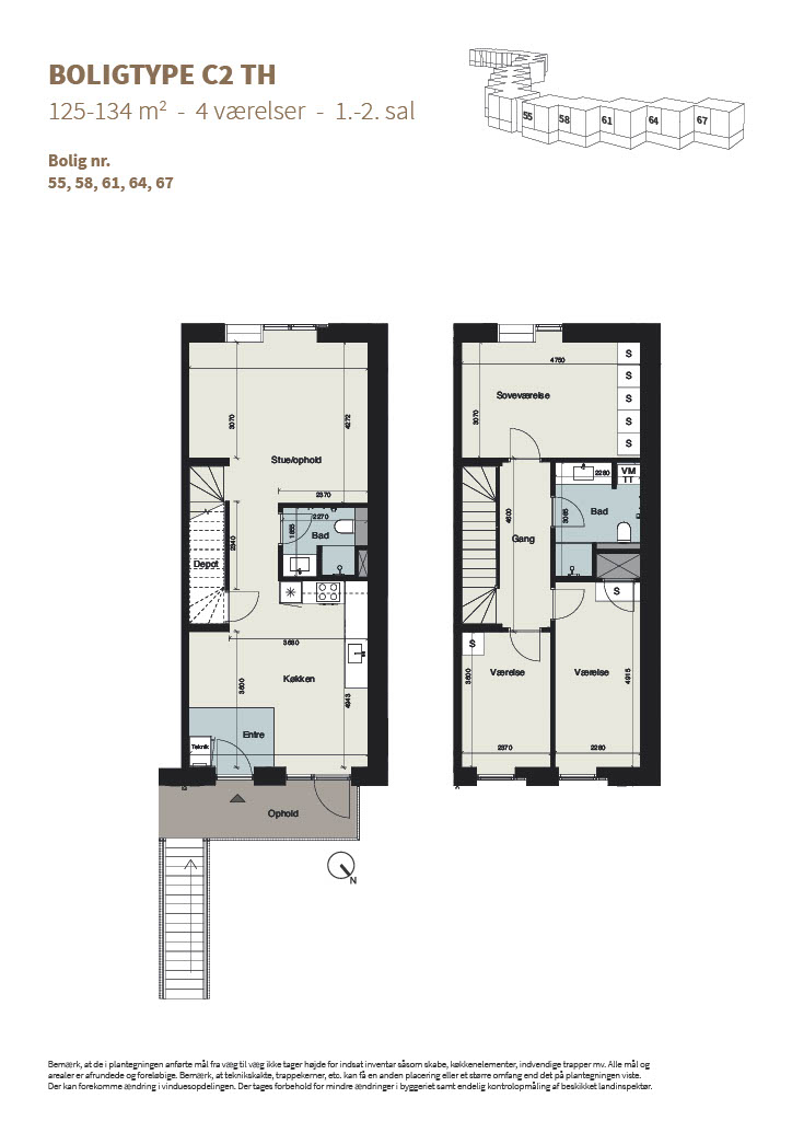 Visual presentation of the listing