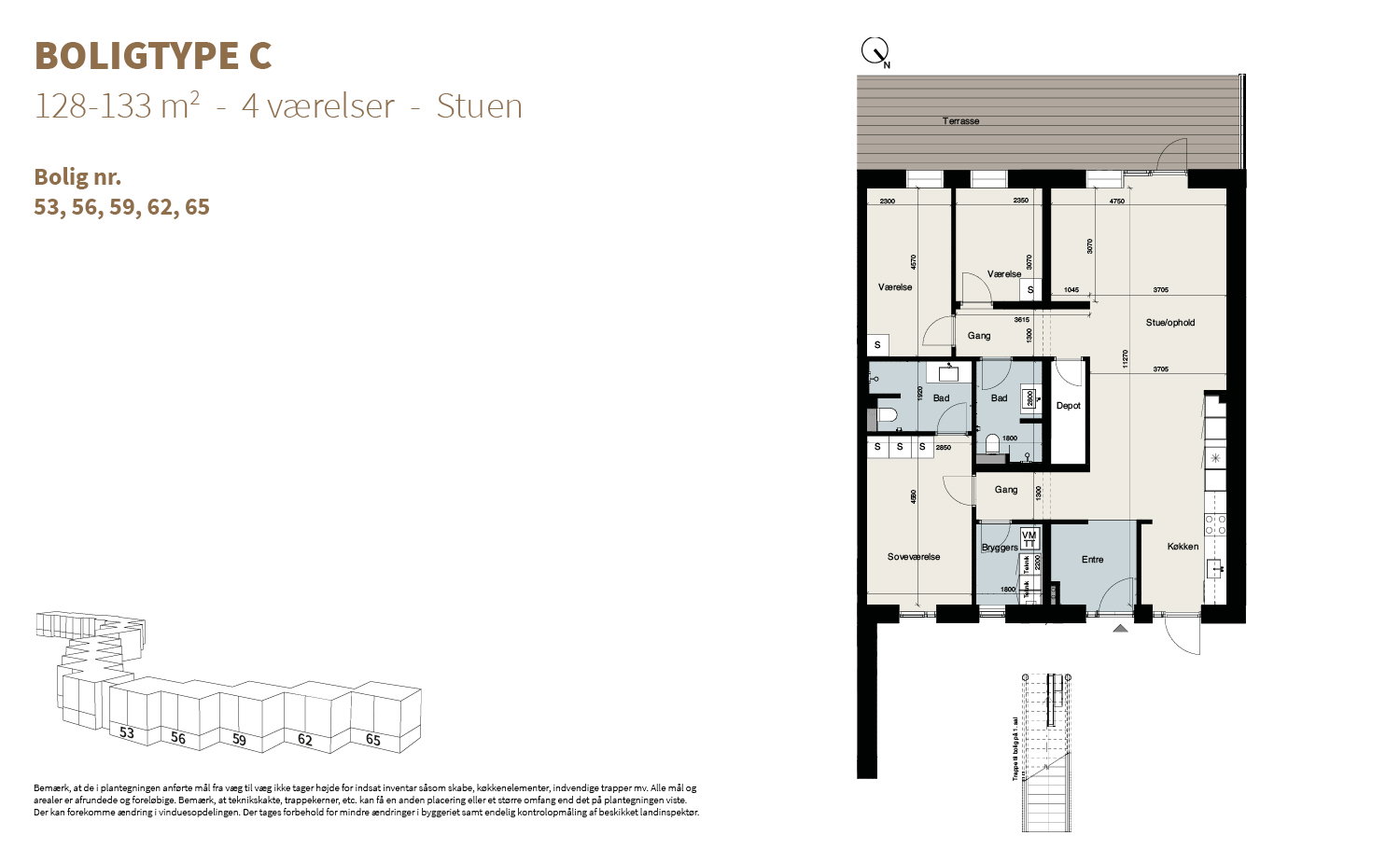 Visual presentation of the listing