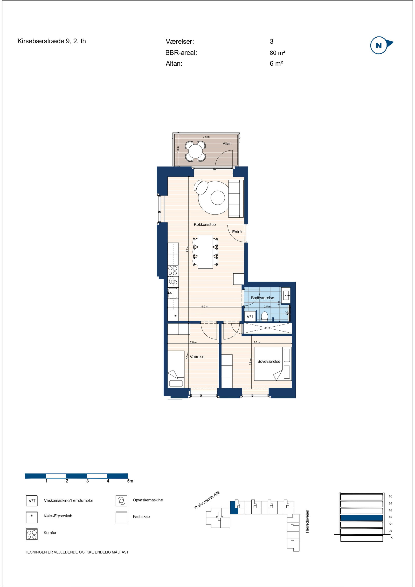 Visual presentation of the listing