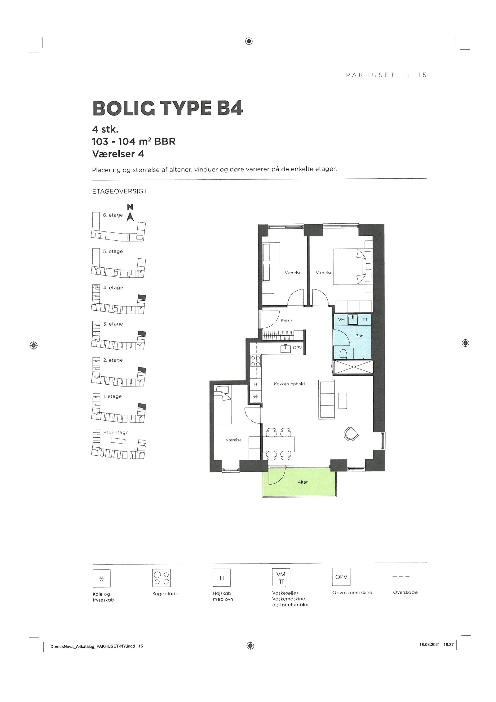 Visual presentation of the listing