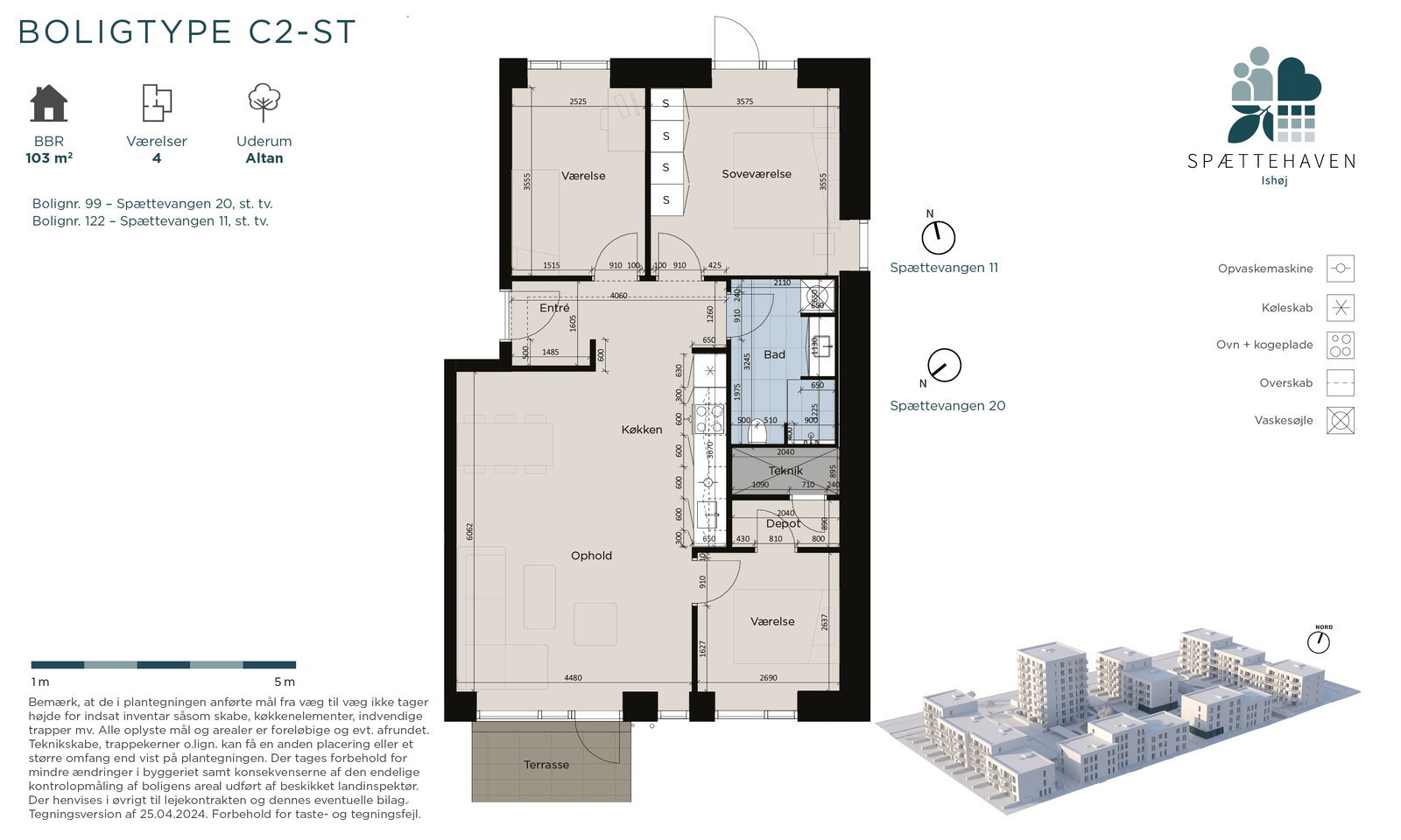 Visual presentation of the listing