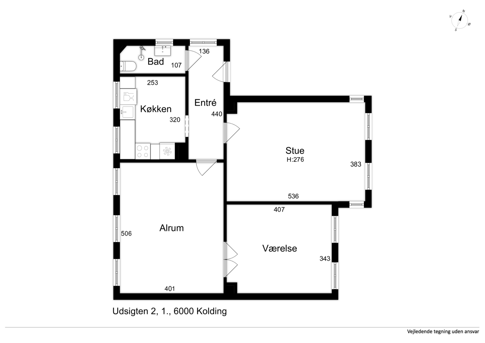 Visual presentation of the listing