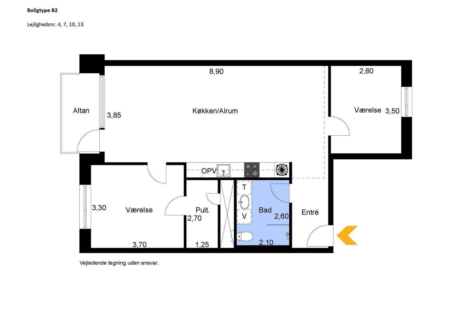 Visual presentation of the listing