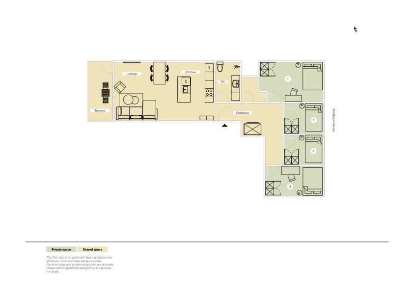 Visual presentation of the listing