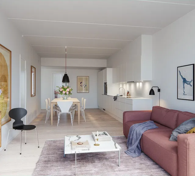 apartment Bright 2-room apartment with south-facing terrace