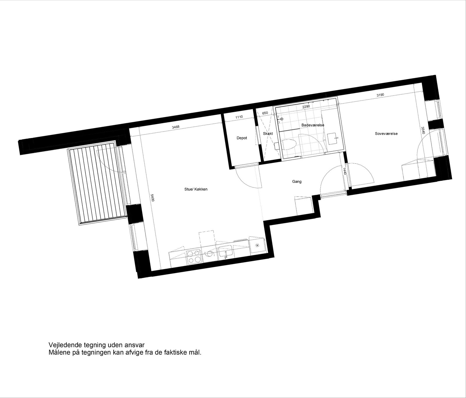 Visual presentation of the listing
