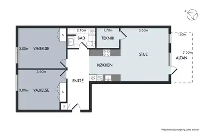 Visual presentation of the listing