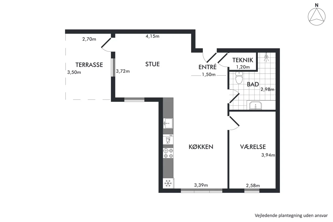 Visual presentation of the listing