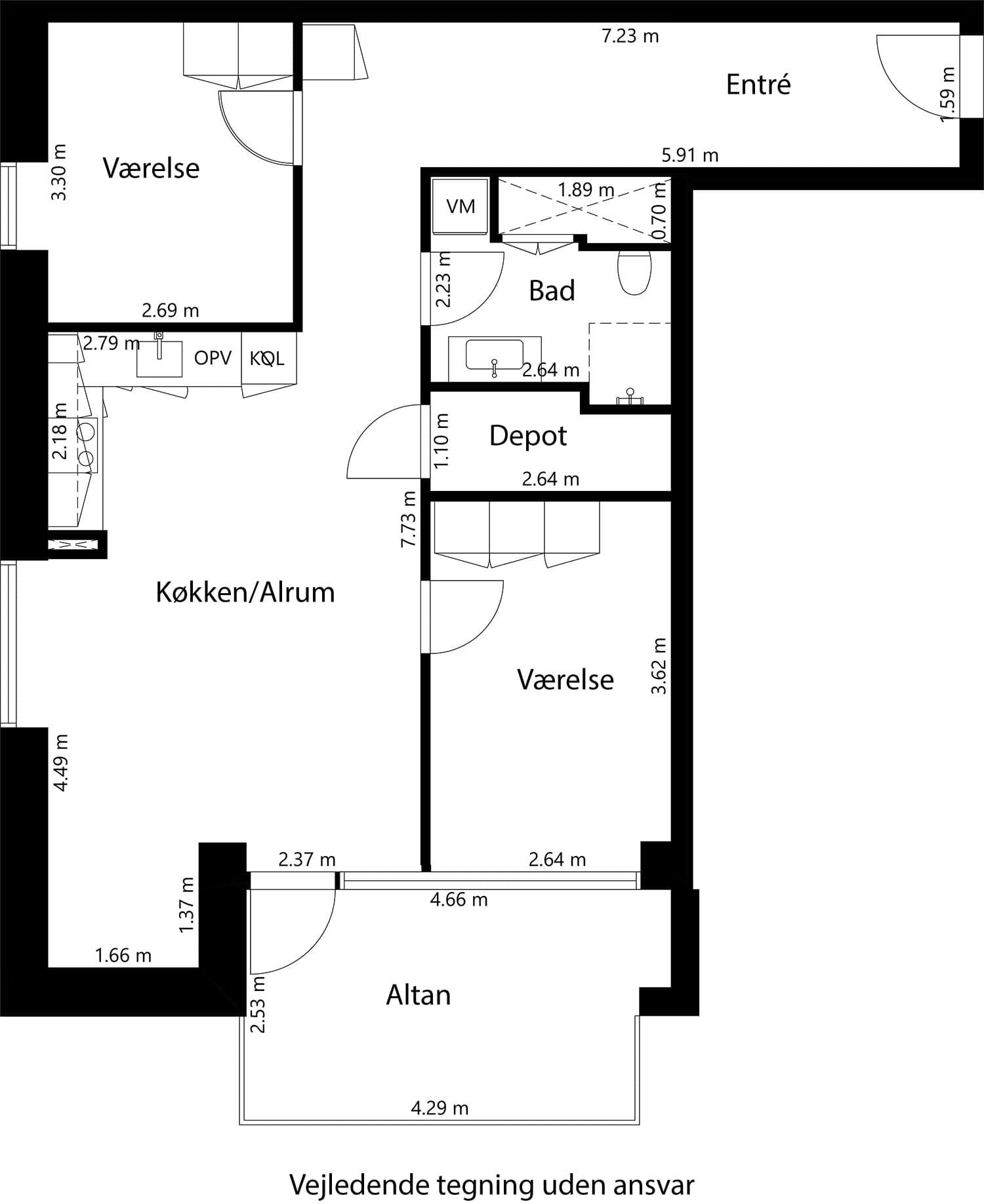 Visual presentation of the listing