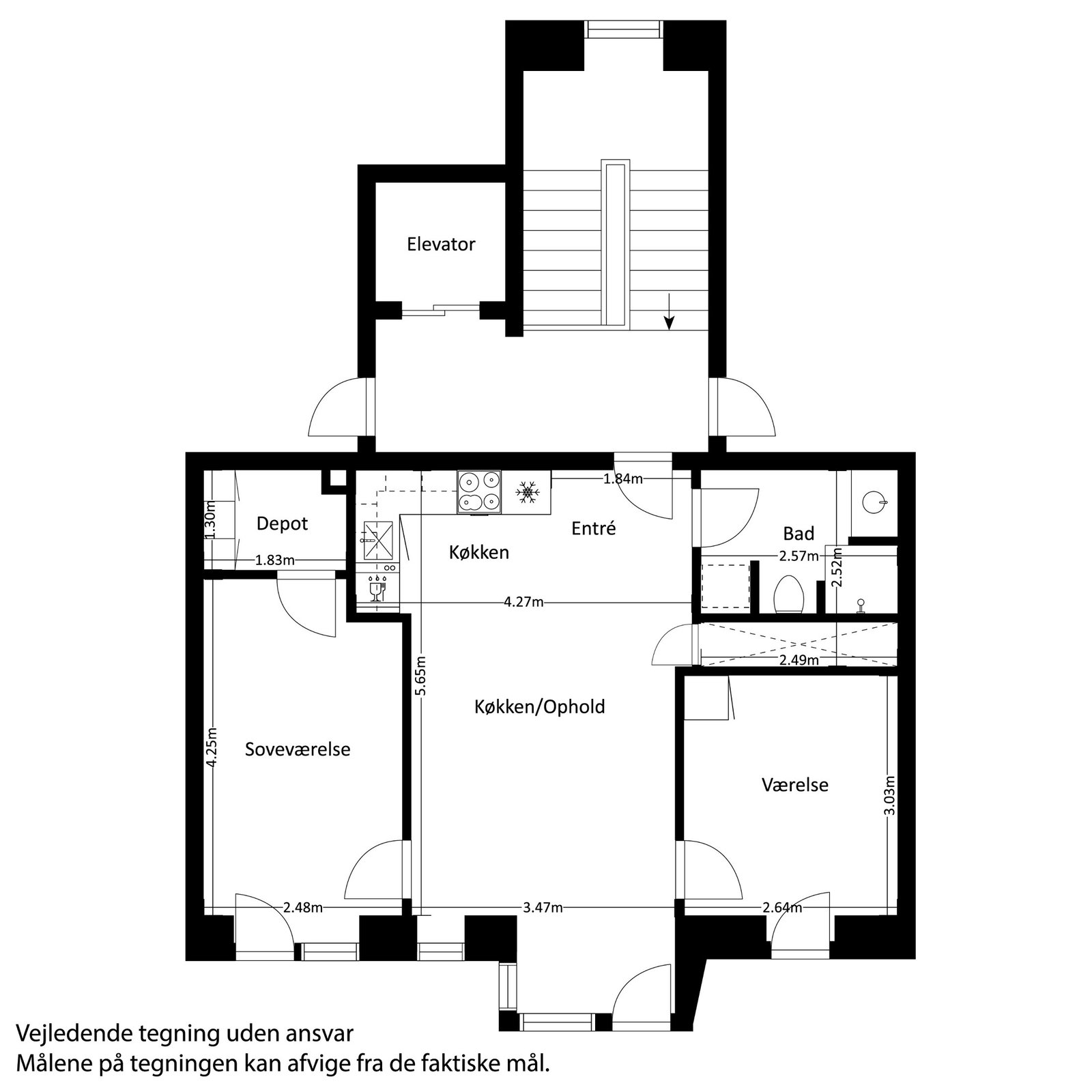 Visual presentation of the listing