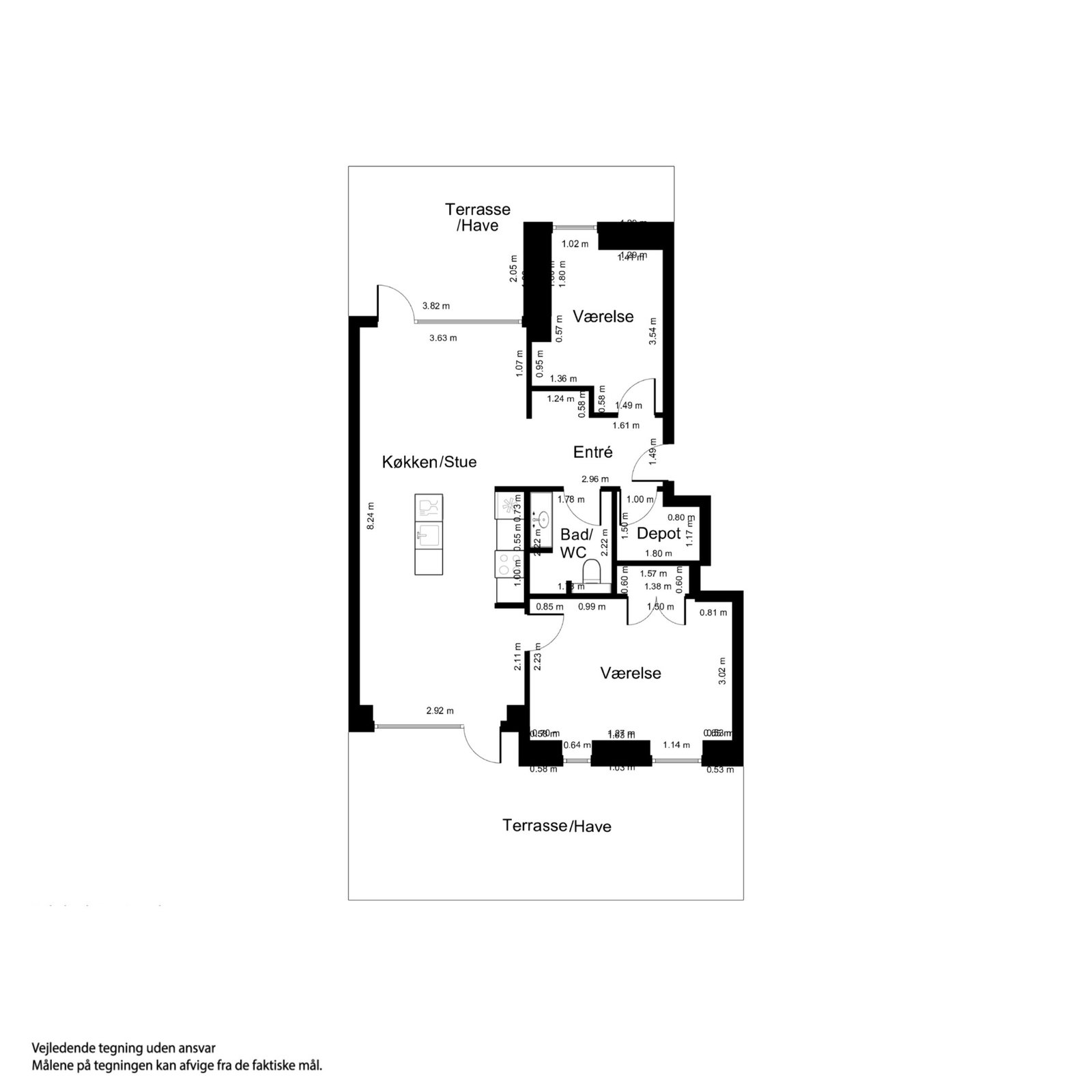 Visual presentation of the listing