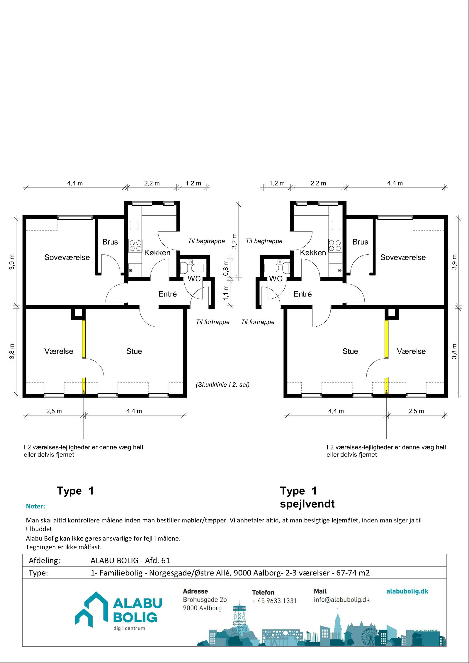 Visual presentation of the listing