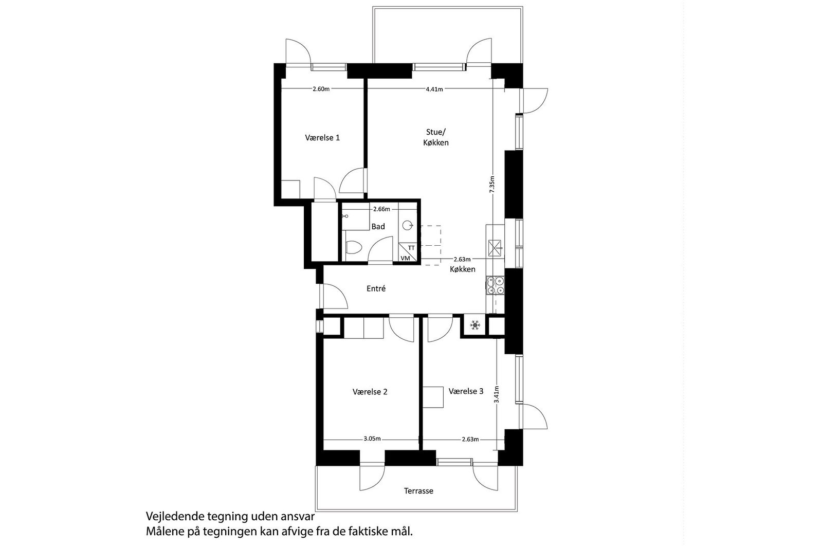 Visual presentation of the listing