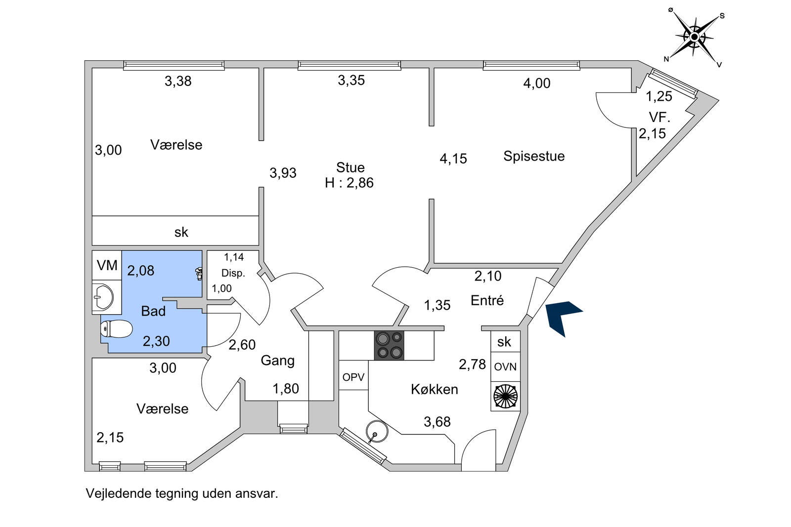 Visual presentation of the listing