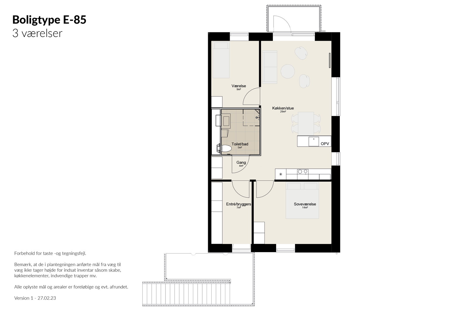 Visual presentation of the listing