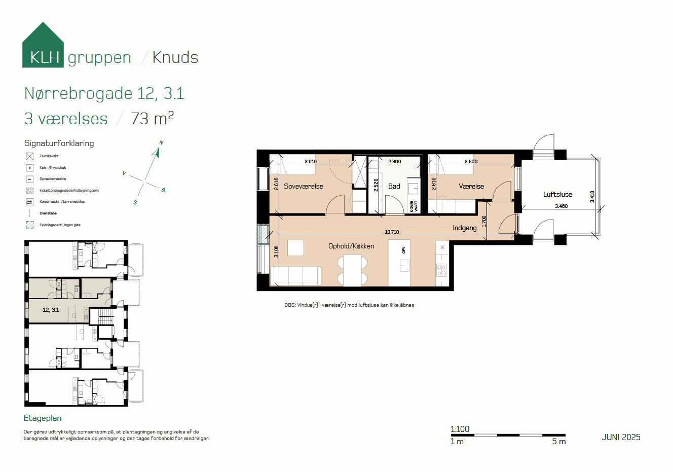 Visual presentation of the listing