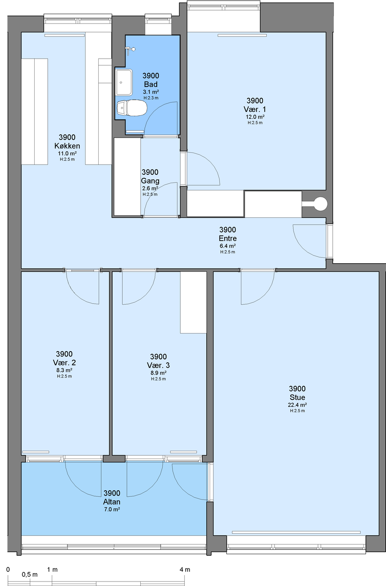 Visual presentation of the listing
