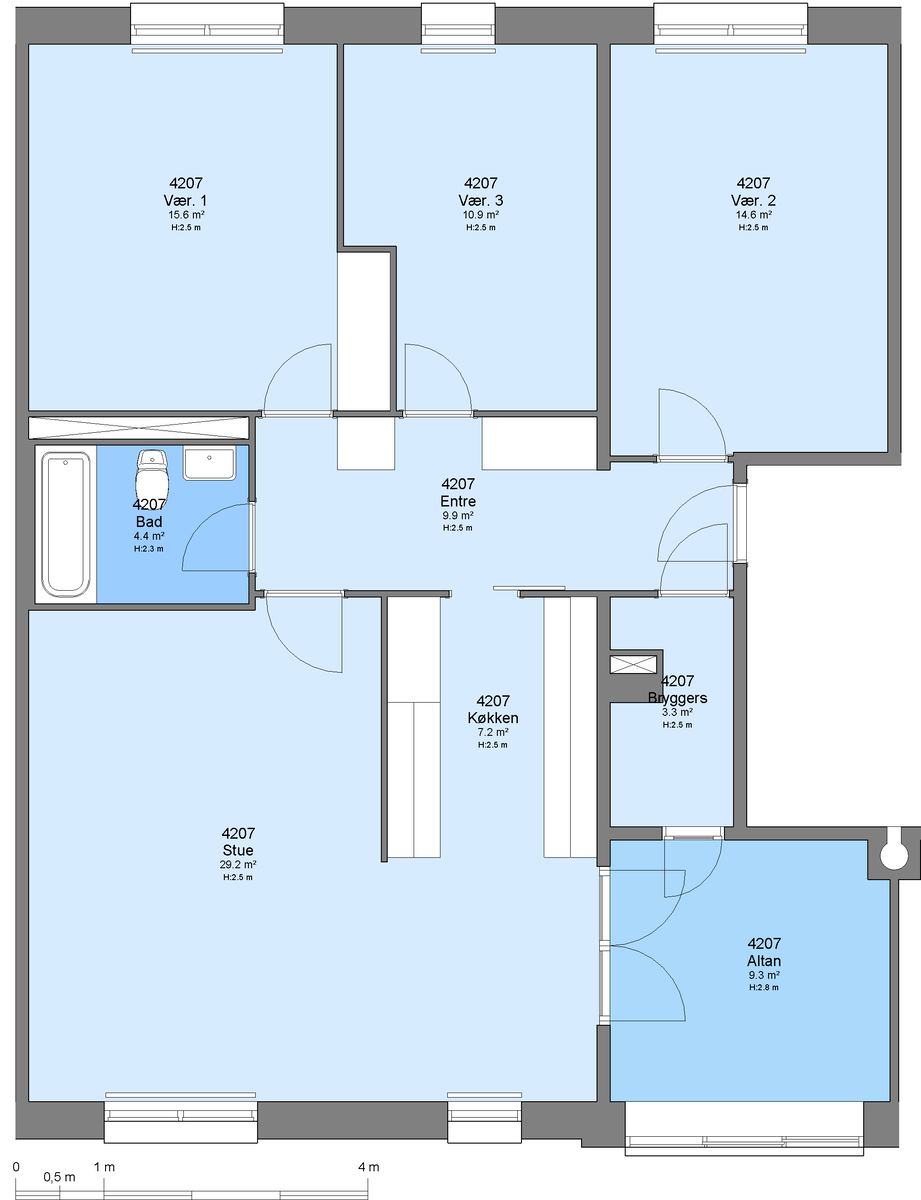 Visual presentation of the listing