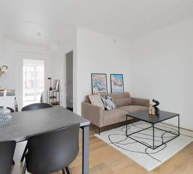 apartment Bright apartment with terrace and open-plan kitchen-living area