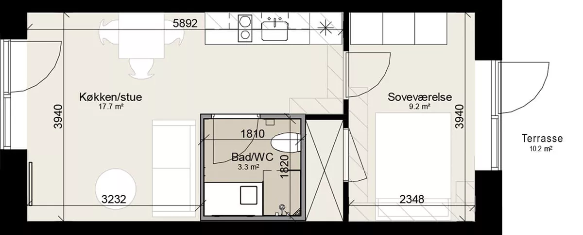 Visual presentation of the listing