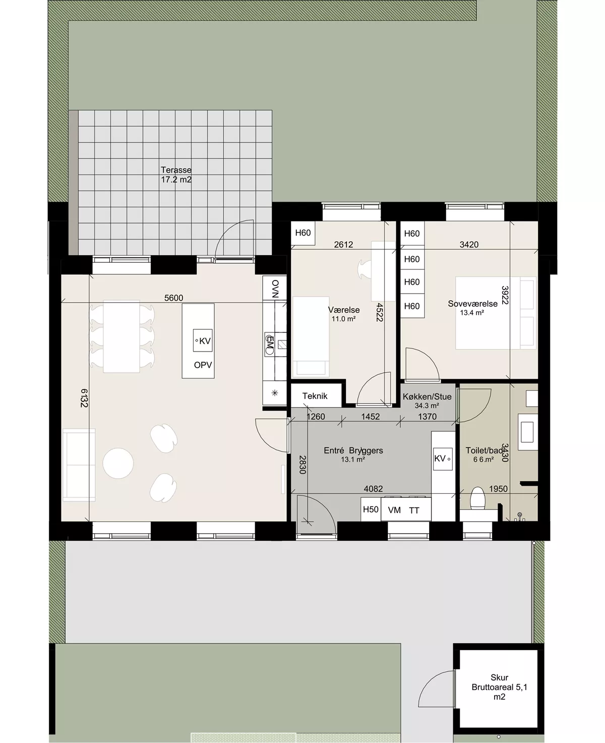 Visual presentation of the listing