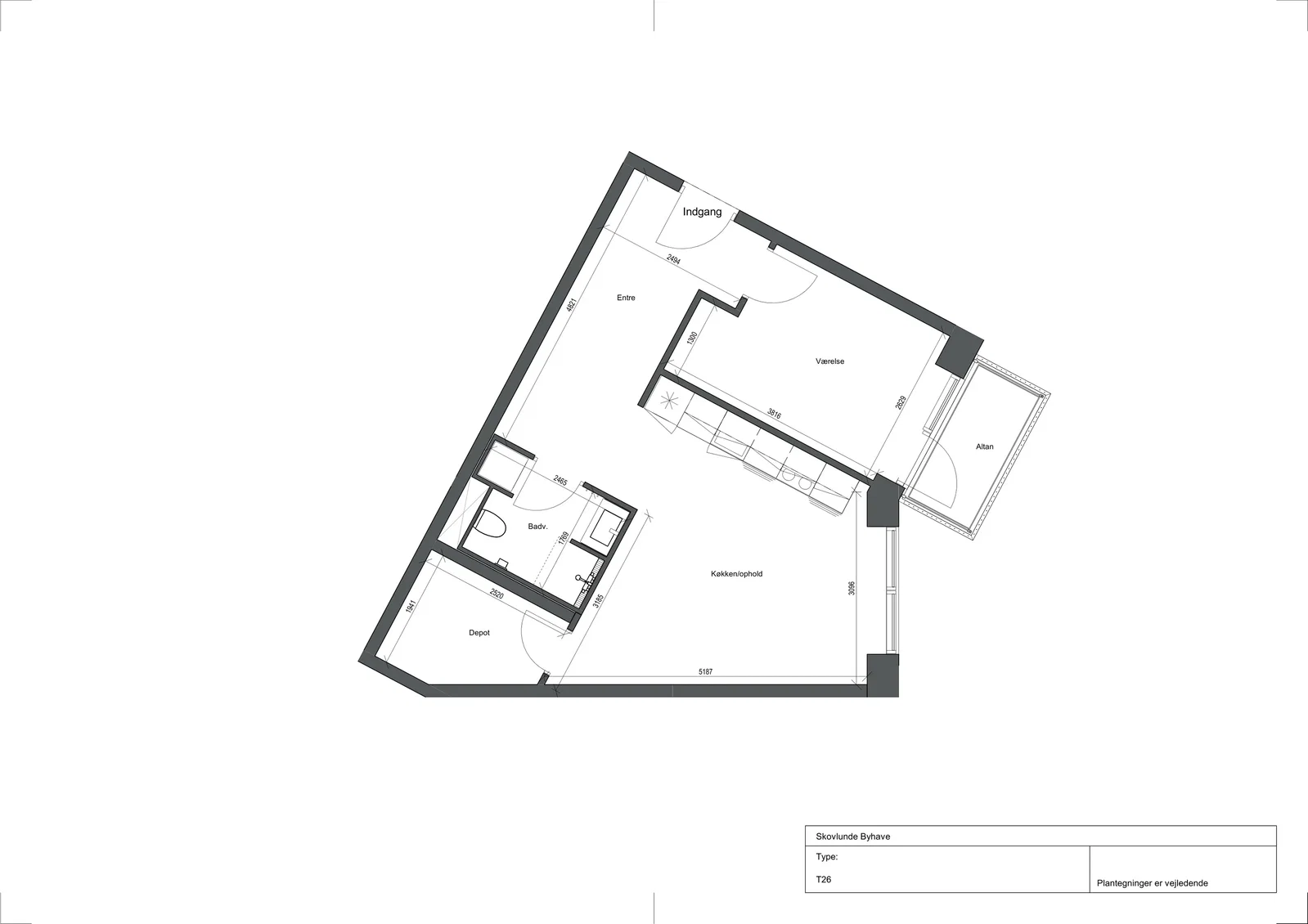 Visual presentation of the listing