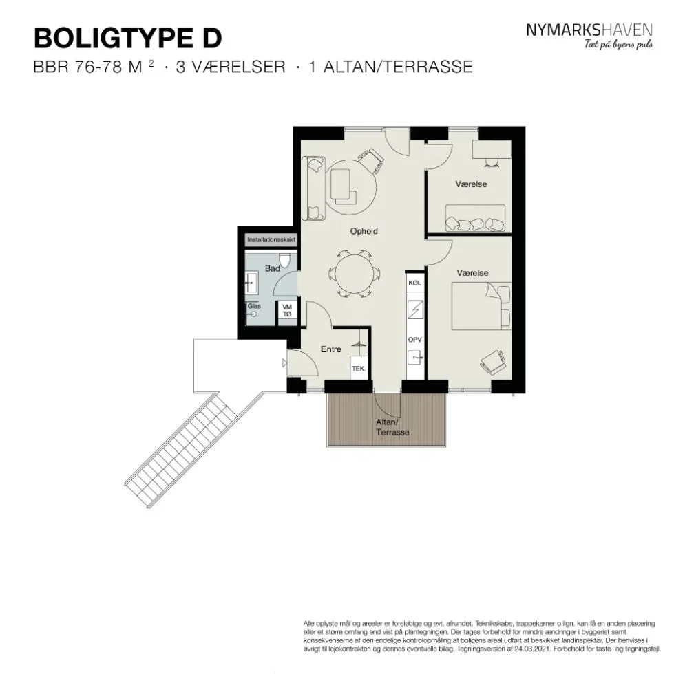 Visual presentation of the listing