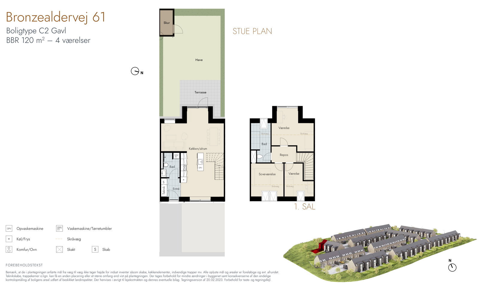 Visual presentation of the listing