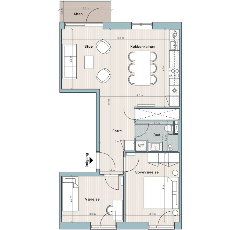 Visual presentation of the listing